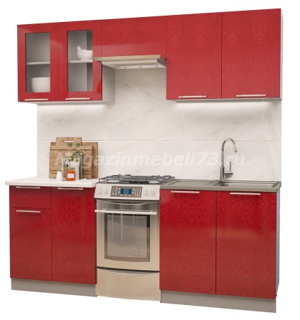 Кухонный Гарнитур Премиум Рубин МДФ 1800мм